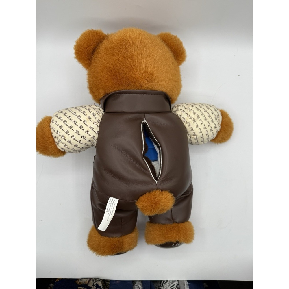 Elvis Presley Teddy Bear  TCB 1957,‎ Leather Jacket With Plate And TAG - Picture 6 of 11
